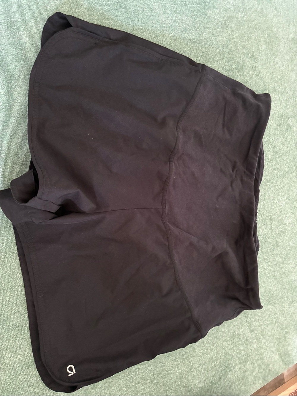 GapFit Maternity Full Panel 3.5" Running Shorts, Black, size medium